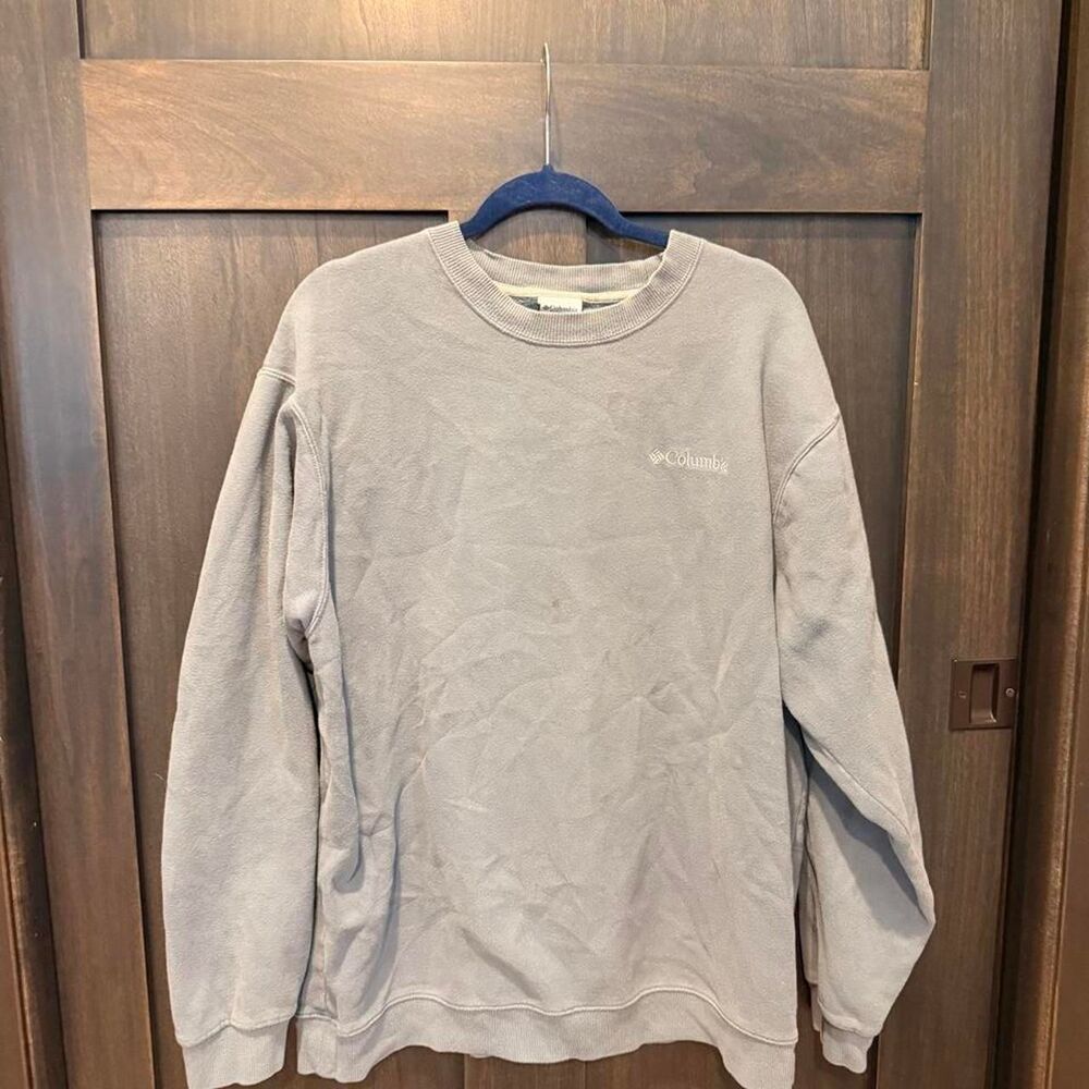 Columbia-sportswear Men's Grey and Blue Sweatshirt